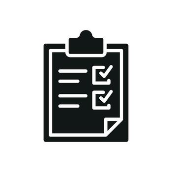 presentando un eterno aún moderno estilo el portapapeles papelería icono es sencillo y elegante en sus diseño vector