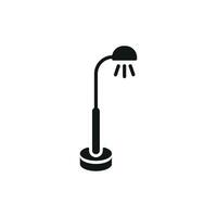 A floor lamp icon highlights modern simplicity through its clean and timeless design execution vector