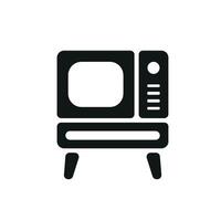 Simple television icon graphic within a sleek modern design concept vector