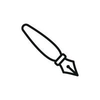 A fountain pen stationery icon illustrates the balance between simplicity and modernity in a cohesive graphic representation vector