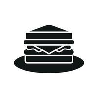 The beauty of a sandwich in a modern and simple style lies in its ability to combine elegance and practicality in one refined graphic vector