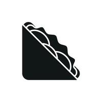 A sandwich rendered in a minimalist and modern design captivates viewers with its clarity well-defined elements and the subtle use of neutral tones vector