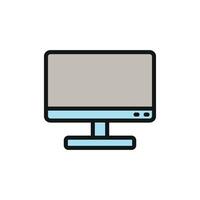 Television icon design in a clean and modern graphic concept vector