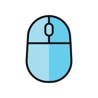 A mouse stationery icon designed with minimalistic principles reflects modern aesthetics through a basic and sleek graphic concept vector