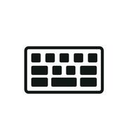 Featuring a clean and simple approach the keyboard stationery icon merges basic design principles with modern graphic trends vector