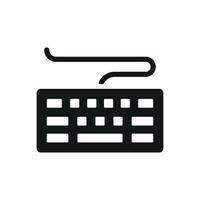 A keyboard stationery icon embodies the essence of basic design with a modern twist creating a versatile and functional graphic vector