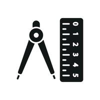 This set of ruler icons showcases a balanced design merging modern influences with simplicity to create an effective graphic concept vector