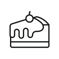A cheesecake graphic designed with modern simplicity showcases its creamy texture and crust with sharp lines and soft shading to achieve a clean aesthetic vector