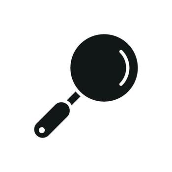 un sencillo y moderno aumentador vaso papelería icono Destacar funcionalidad y elegancia en un básico gráfico concepto vector