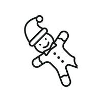 The modern illustration of gingerbread focuses on its joyful essence with clean layouts precise lines and a fresh take on its traditional charm vector