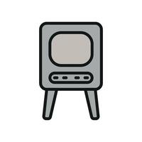 Concept graphic highlighting a simple and modern television icon design vector