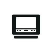 Television icon design shown through a simple modern concept graphic vector