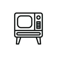 Modern graphic concept featuring a simple television icon design vector