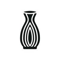 Concept graphic highlighting a simple and modern vase decoration icon design vector
