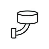 Wall light icon with a simple and modern design concept vector