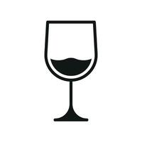 Modern graphic concept featuring a simple wine glass icon design vector