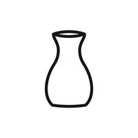 Graphic concept highlighting a clean and modern vase decoration icon design vector
