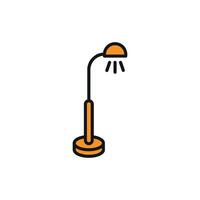 Featuring clean lines and modern style the floor lamp icon merges functionality with timeless visual representation vector