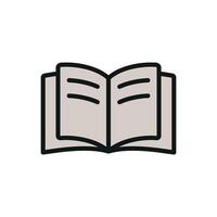 A books icon design featuring a minimalistic vector