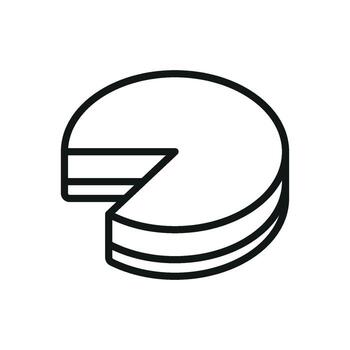 A cheesecake represented in minimalist style combines soft gradients refined lines and geometric balance to convey its charm in a contemporary visual language vector