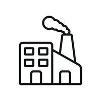 Sleek design concept presenting a contemporary factory building icon graphic vector