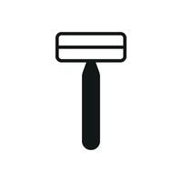 A razor bathroom icon symbolizes efficient design with a modern and simple approach vector