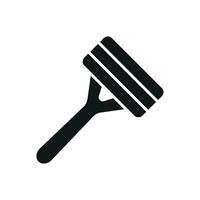 The razor bathroom icon embodies a seamless blend of utility and modern graphic design vector