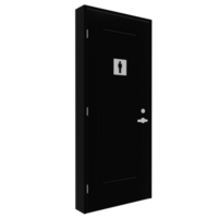 A black door with a keypad on the handle png