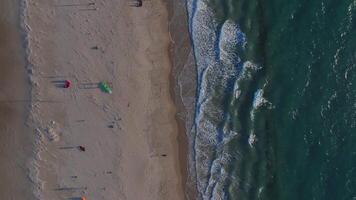 Aerial View of Tarifa Beach with Gibraltar Strait and Morocco video