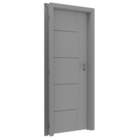 A door with a grey frame and white trim png
