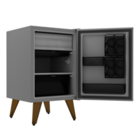 A small, gray cabinet with a drawer and a drawer png
