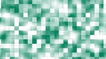 Teal and white squares create a dynamic blurred mosaic pattern. Great for backgrounds, graphic design projects, and modern artistic concepts. 4k animation video