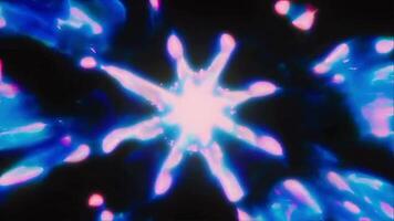 Different colorful lighs moving and dancing in abstract background, slow motion natural out of focus footage. video