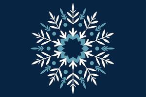 Elegant Snowflake Pattern for Winter vector