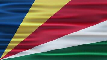 Seychelles Realistic Waving Flag Animation video