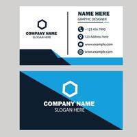 Minimal business card design vector