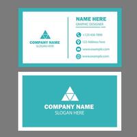 Pest color Minimal business card design vector