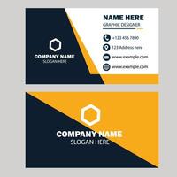 Minimalist business card design vector