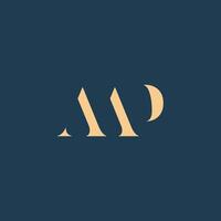 AAP logo Design. This is a Simple and modern monogram logo. vector