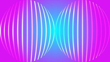 Abstract blue pink horizontal background with wavy lines like fluctuations in air pressure constitute a sound waves vector