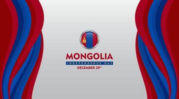 Mongolian Independence Day on a red and blue background vector