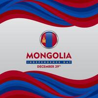 the flag of mongolia is on a background vector