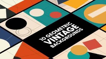 geométrico vintage fundos motion_graphic