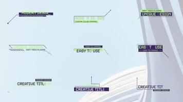 Modern Callout Titles motion_graphic