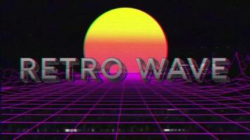 Retro Wave Title motion_graphic