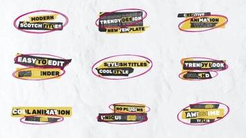 Scotch Tape Titles motion_graphic