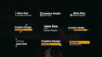 Clean Minimal Lower Thirds motion_graphic