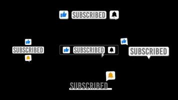 Simple Minimalist Subscribe Button motion_graphic