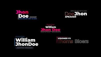 Simple Lower Third Animation motion_graphic