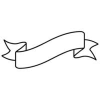 Ribbon banner coloring pages vector